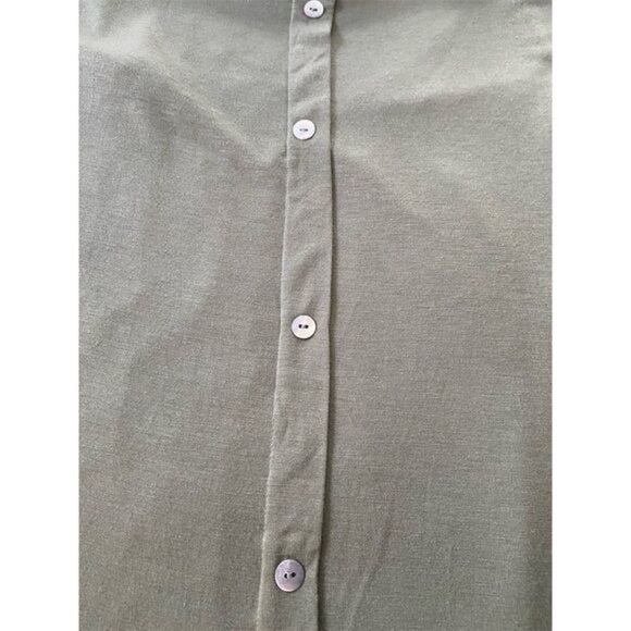 Papermoon Stitch Fix Ellie Green Floral V-Neck Top Size S Cap Sleeve - Picture 10 of 13